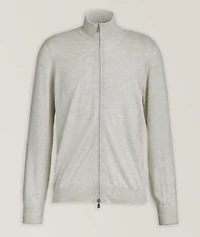 Wool-Cashmere Full-Zip Sweater