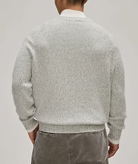 Mouliné Herringbone Knit Cashmere Sweater