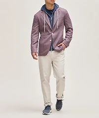 Full-Zip Cashmere Hooded Sweater