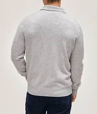 Miniature Herringbone Knit Cashmere Overshirt