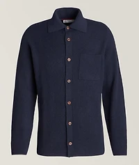 Cashmere English Ribbed Cardigan