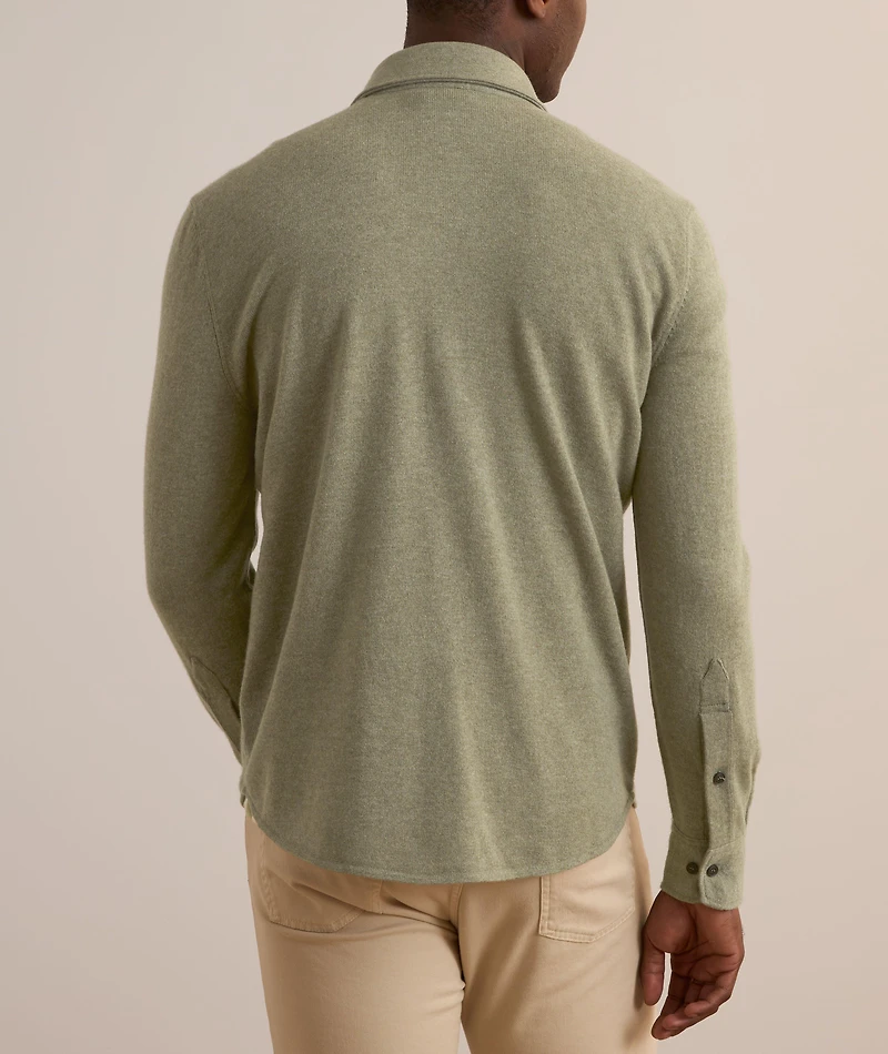 Wool-Cashmere Western Overshirt