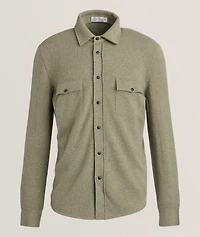 Wool-Cashmere Western Overshirt