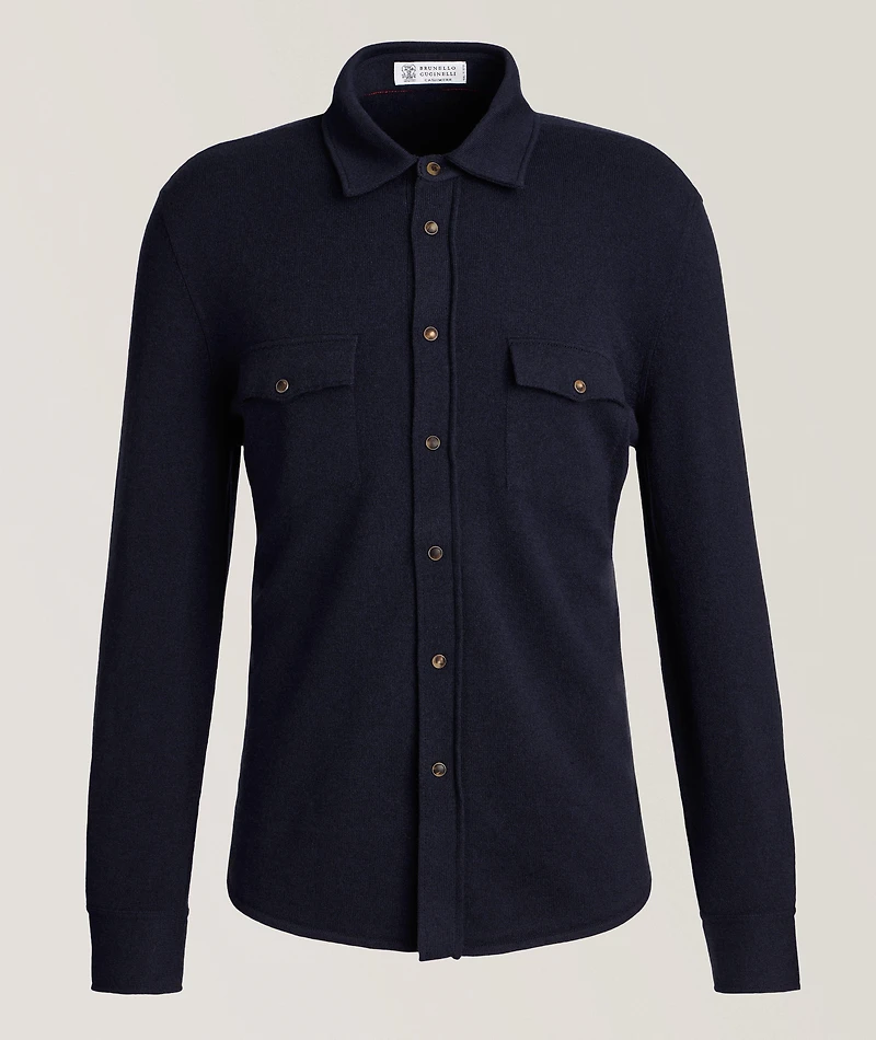 Western Wool-Cashmere-Silk Overshirt