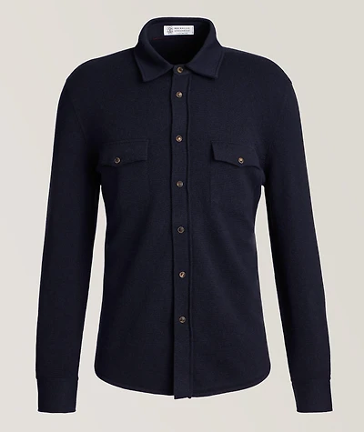Western Wool-Cashmere-Silk Overshirt
