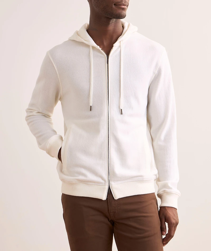 Virgin Wool Hooded Sweater