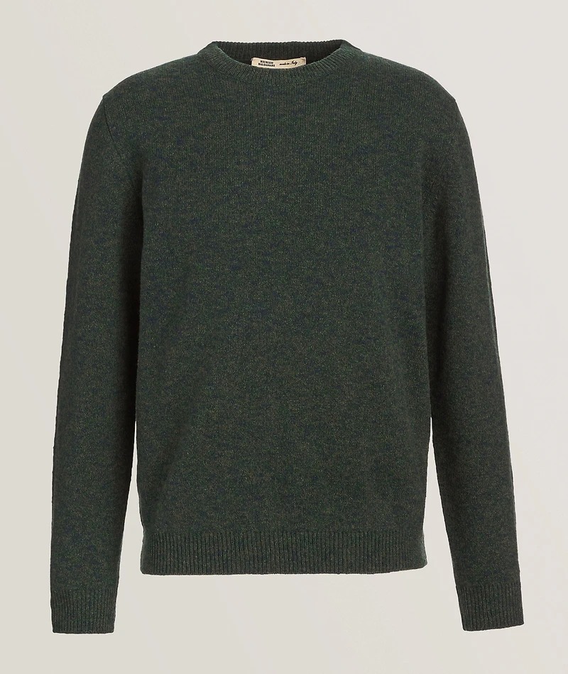 Mouliné Wool-Blend Crewneck Sweater