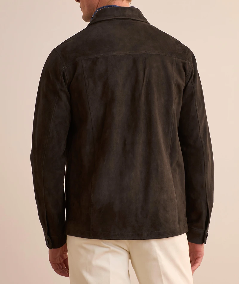 Suede Leather Overshirt