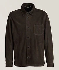 Suede Leather Overshirt