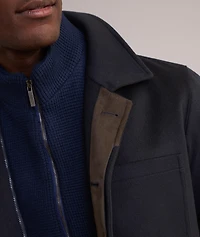 Insert Virgin Wool-Blend Carcoat