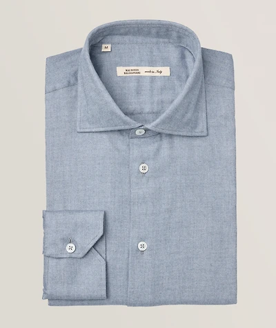 Herringbone Cotton-Lyocell Shirt