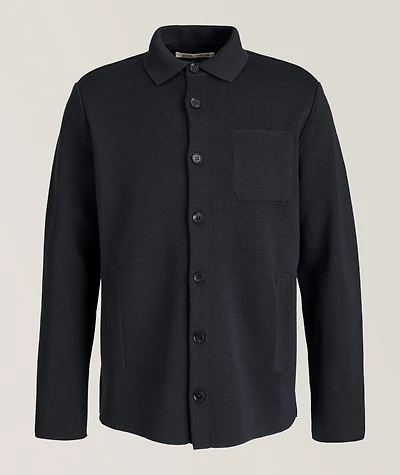 Virgin Wool Milano Stich Overshirt