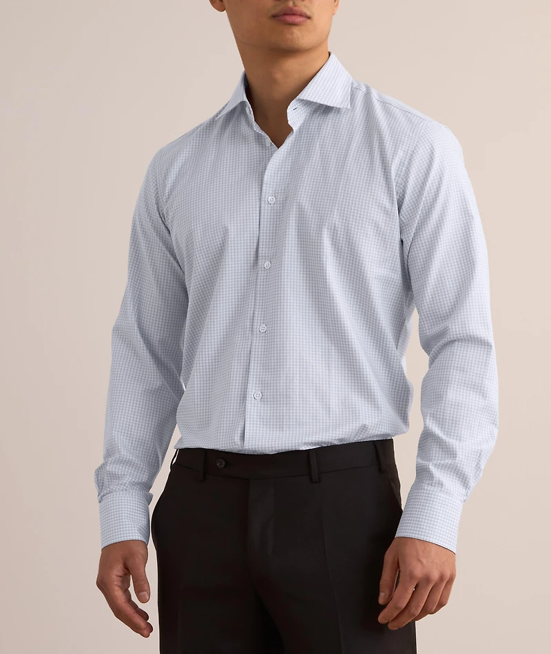 Mini Check Cotton Sport Shirt