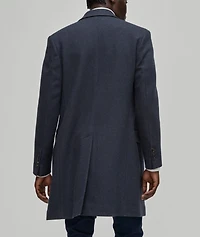 Wool-Blend Double-Breasted Coat
