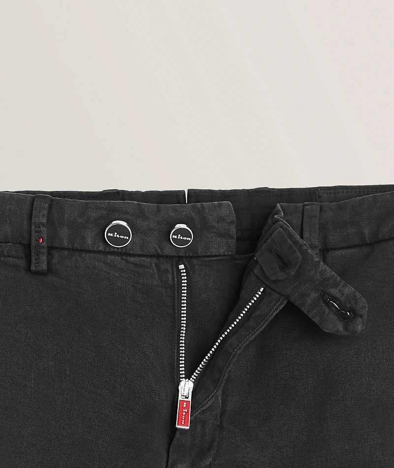Cotton-Blend Classic Sports Trousers