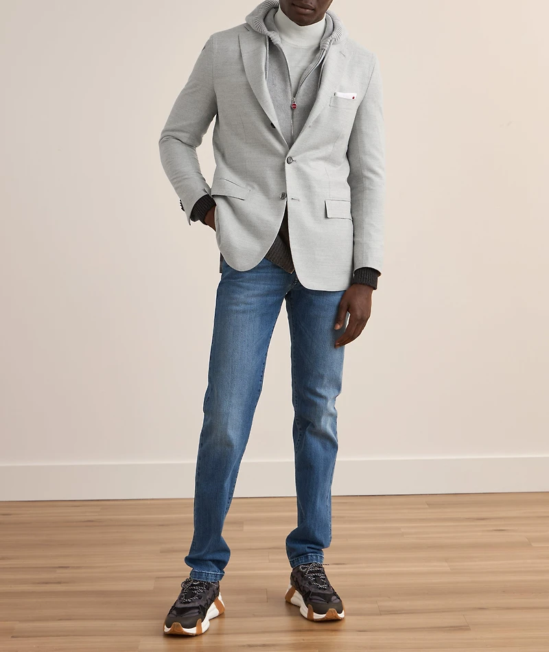 Hopsack Wool-Cashmere Sport Jacket
