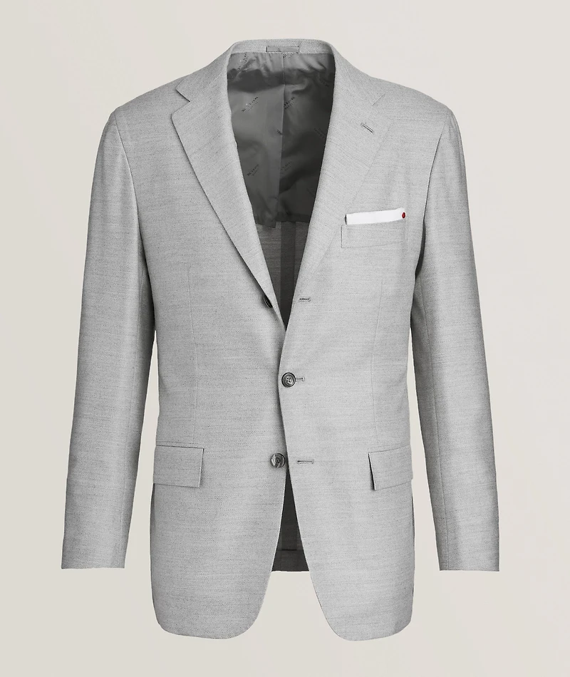 Hopsack Wool-Cashmere Sport Jacket