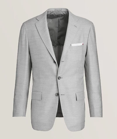 Hopsack Wool-Cashmere Sport Jacket