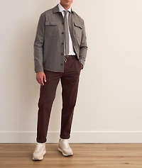 Drawstring Stretch-Cotton Joggers