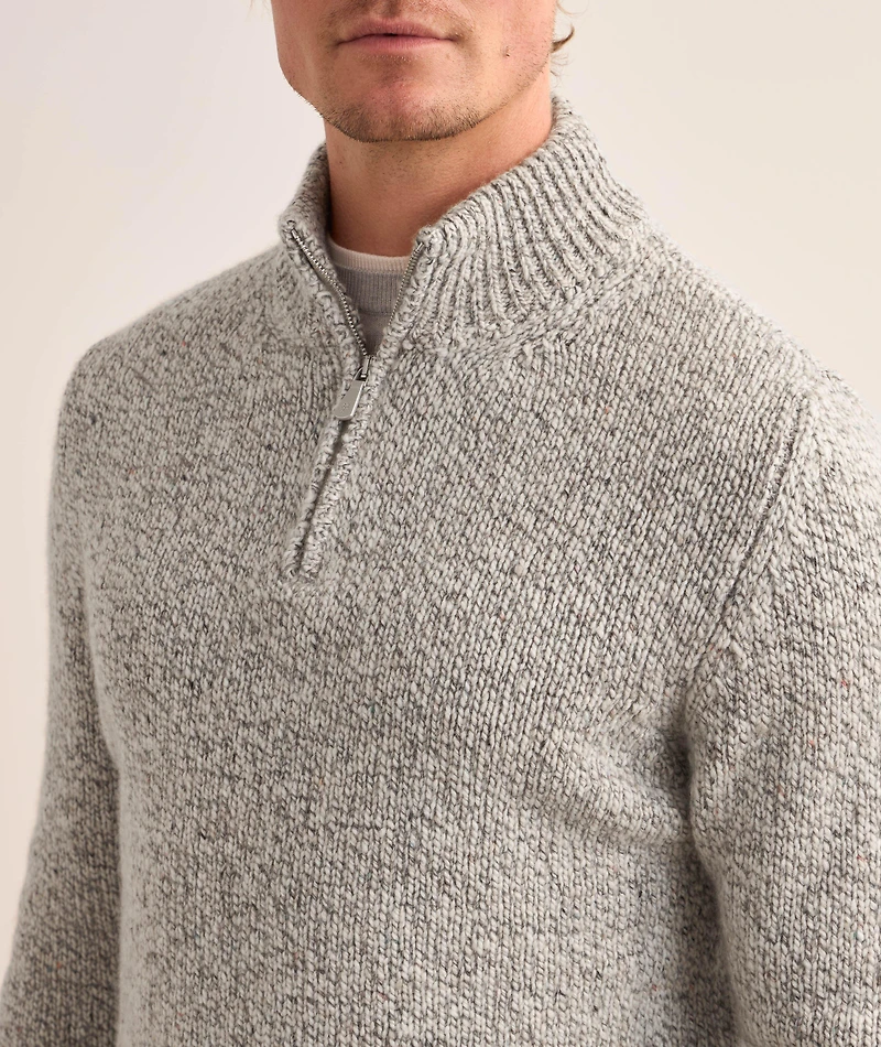 Cashmere Quarter-Zip Sweater