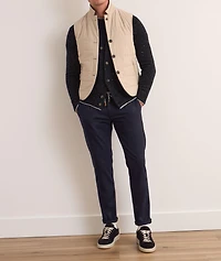 Wool-Blend Pressed-Crease Trousers