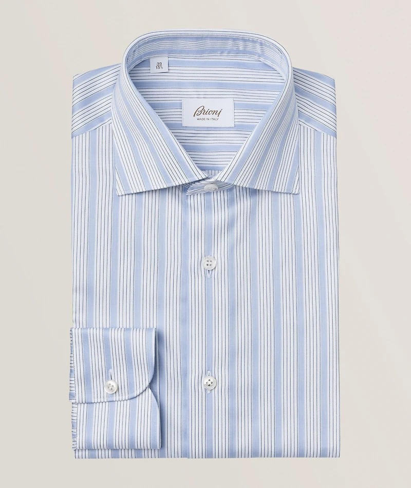 William Striped Cotton Dress Shirt