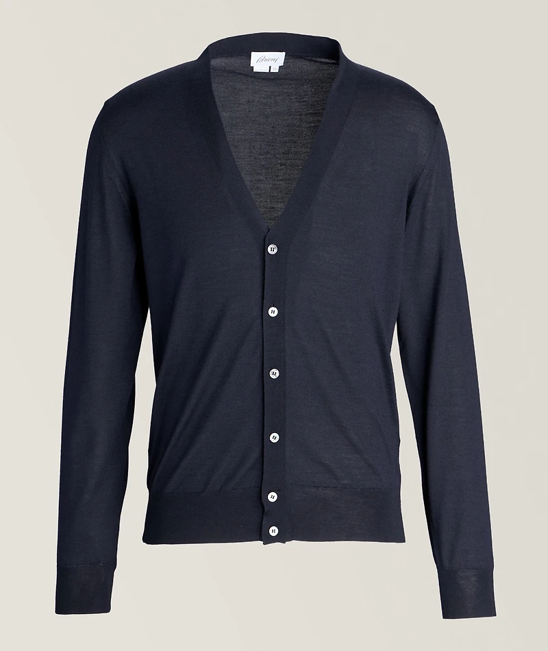 Virgin Wool, Silk & Cashmere Cardigan