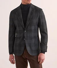 Plaid Wool-Cashmere Sport Jacket
