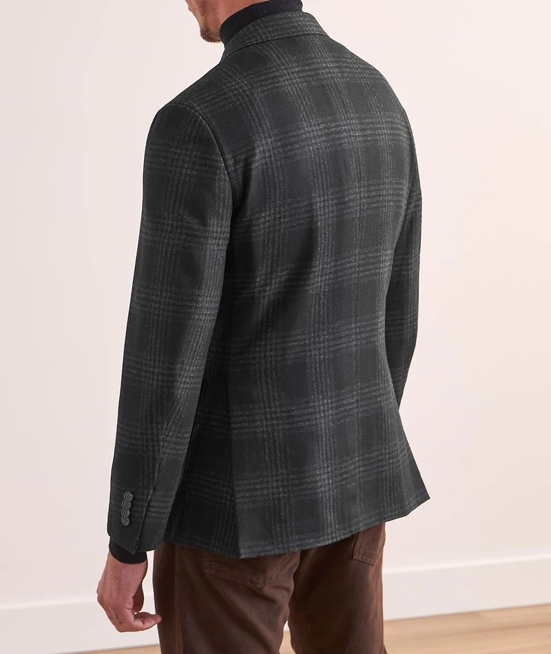 Plaid Wool-Cashmere Sport Jacket