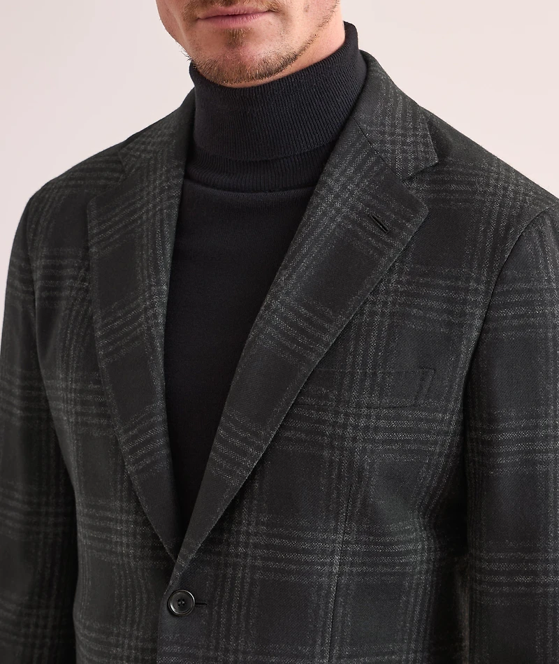 Plaid Wool-Cashmere Sport Jacket