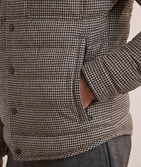 Houndstooth Down Shacket