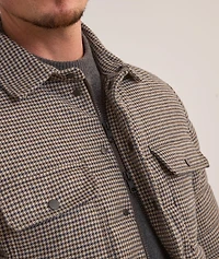 Houndstooth Down Shacket