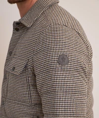 Houndstooth Down Shacket