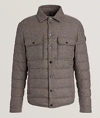 Houndstooth Down Shacket