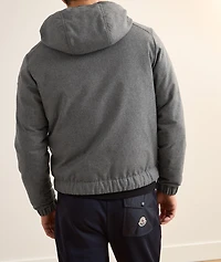 Torrani Hooded Cashmere-Blend Down Jacket