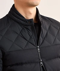 Teuna Giubbotto Short Down Biker Jacket