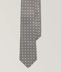 Foulard Spot Cashmere-Silk Tie 