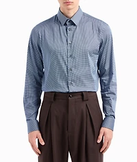 Micro-Print Dress Shirt