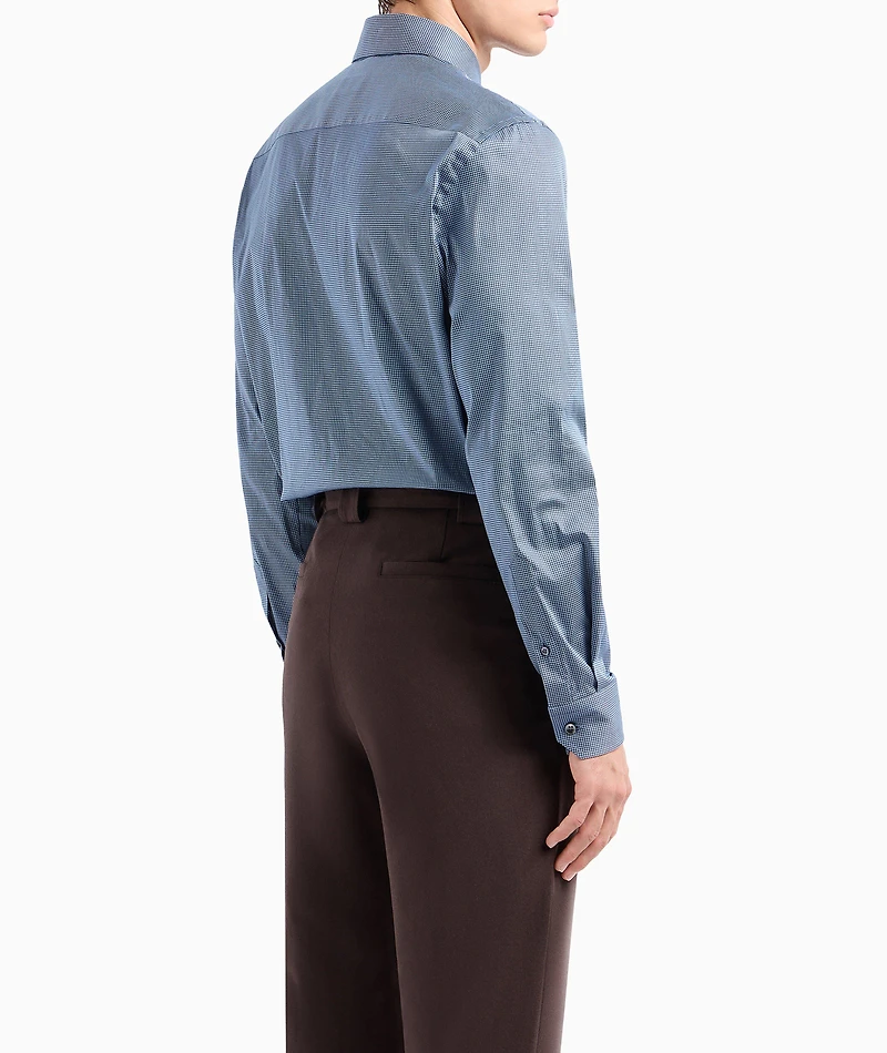 Micro-Print Dress Shirt