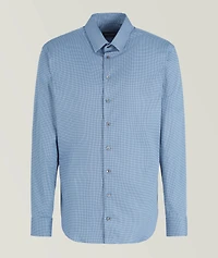 Micro-Print Dress Shirt