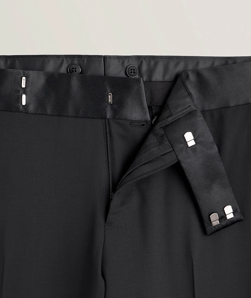 Stretch-Virgin Wool Dress Pants