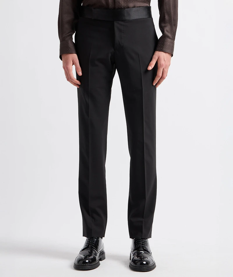 Stretch-Virgin Wool Dress Pants