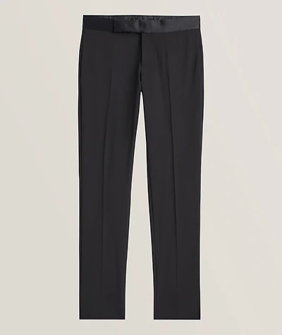 Stretch-Virgin Wool Dress Pants