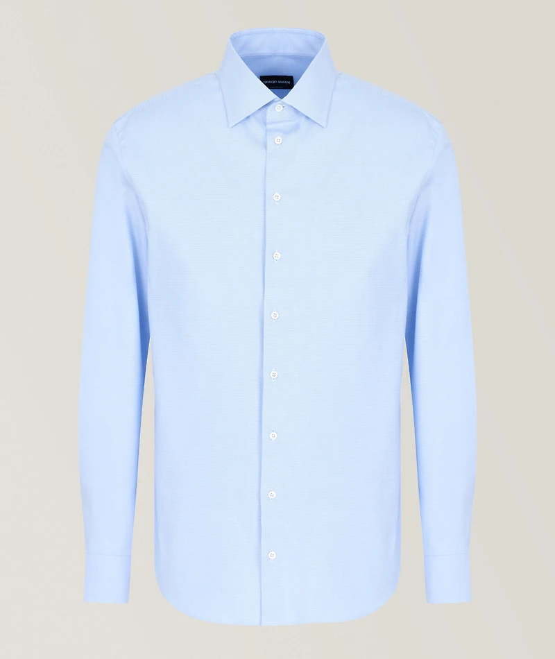 Micro-Armure Stretch-Cotton Shirt