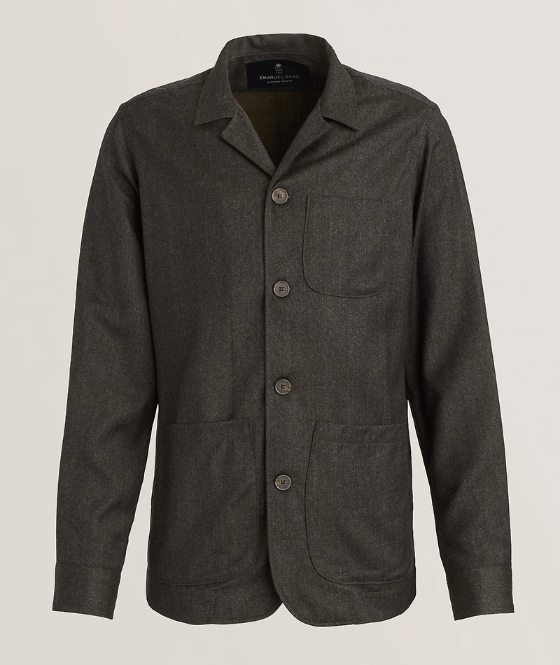 Wool Flannel Overshirt