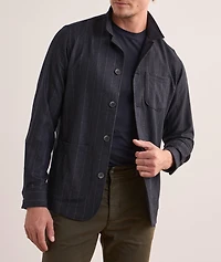 Stripe Wool Overshirt
