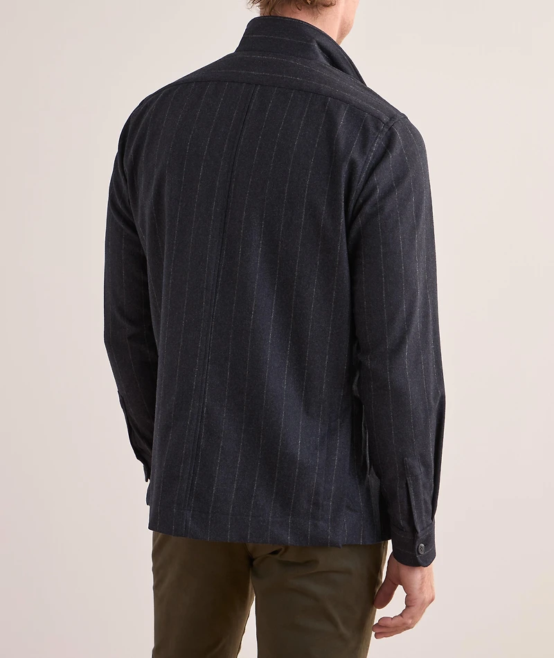 Stripe Wool Overshirt