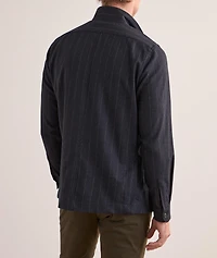Stripe Wool Overshirt