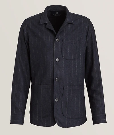Stripe Wool Overshirt