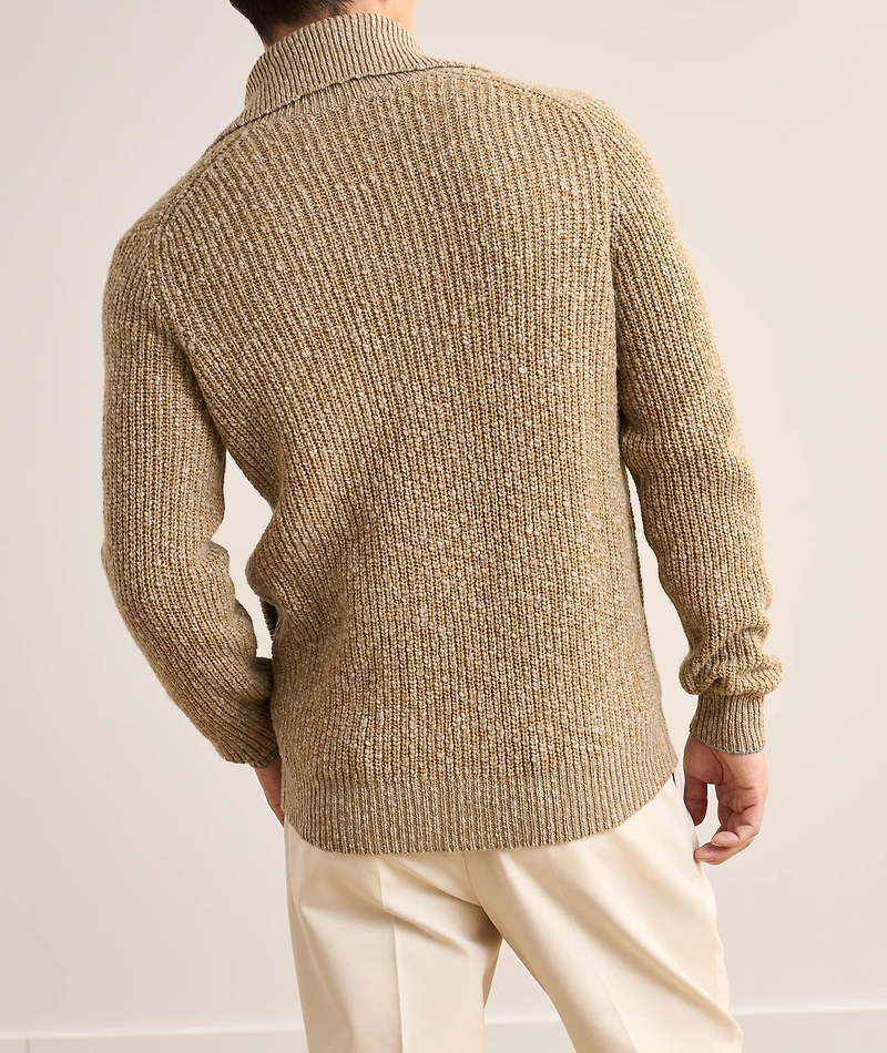 Lambswool-Cashmere Zipper Cardigan